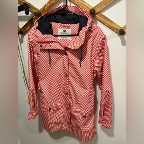 Helly Hansen Jackets & Blazers - Like new- HALLY HANSEN GINGHAM PRINT - RAIN COAT- Large